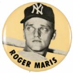 1960s Roger Maris Pinback Button - New York Yankees