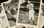 1953-57 Spic and Span Braves 7" x 10" Card - Lot of 4 With Billy Bruton Bob Buhl Lou Burdette & Del Crandall
