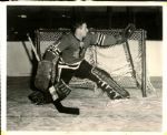 1959 Glenn Hall Chicago Blackhawks "The Sporting News Collection Archives" Original 8" x 10" Photo (Sporting News Collection Hologram/MEARS Photo LOA)