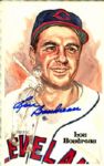 1981 Lou Boudreau Cleveland Indians Signed Perez Steele Card - JSA 