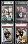 1991 Brett Favre Green Bay Packer Atlanta Falcons Rookie Card - Lot of 4 All Graded 