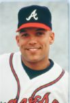 1989-96 David Justice Atlanta Braves "The Sporting News" Original Full Color Negative Slide (The Sporting News Collection/MEARS Auction LOA) 