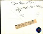 1955 Roy McMillan Cincinnati Reds The Sporting News Collection Archives Original 7 x 9 Photo (Sporting News Collection Hologram/MEARS Photo LOA)