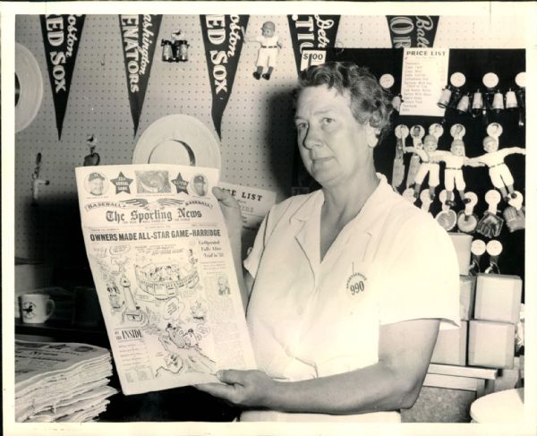 1958 All Star Concession Booth Baltimore Memorial Stadium "The Sporting News Collection Archives" Original 4" x 6" Photo (Sporting News Collection Hologram/MEARS Photo LOA)