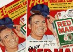 1950-54 Johnny Mize New York Yankees 11.5" x 15" Red Man Tobacco Poster - Lot of 2