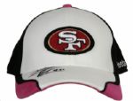 2009 Kentwan Balmer San Francisco 49ers Game Worn Signed Sideline Cap PSA/DNA NFL Auctions Certificate