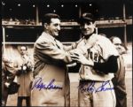 1951 Bobby Thomson New York Giants & Ralph Branca Brooklyn Dodgers Signed 8 x 10 Photo - Lot of 4 - JSA