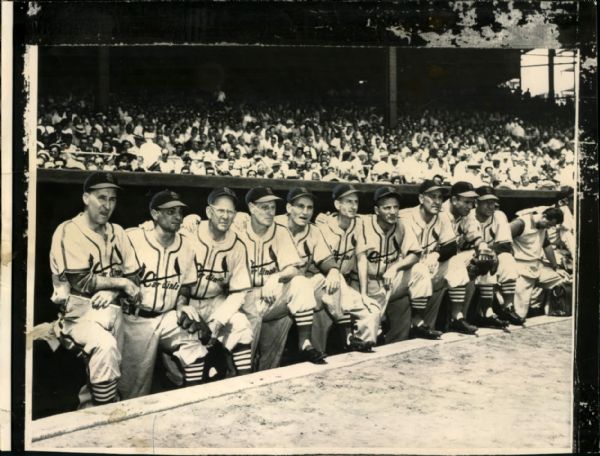 1950 St. Louis Cardinals Gashouse Gang "The Sporting News Collection Archives" Original Photo (Sporting News Collection Hologram/MEARS Photo LOA)