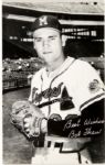 1950s Milwaukee Braves Postcard - 12 With Stan Musial Hank Aaron & Other Superstars 
