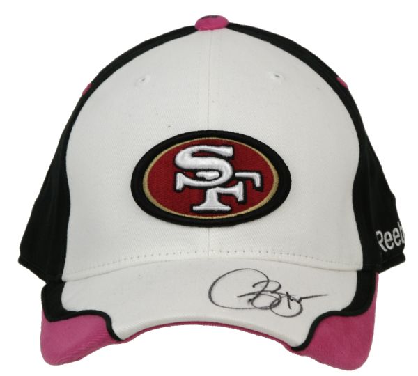 2009 Isaac Bruce San Francisco 49ers Game Worn Cap PSA/DNA NFL Auctions Certificate 
