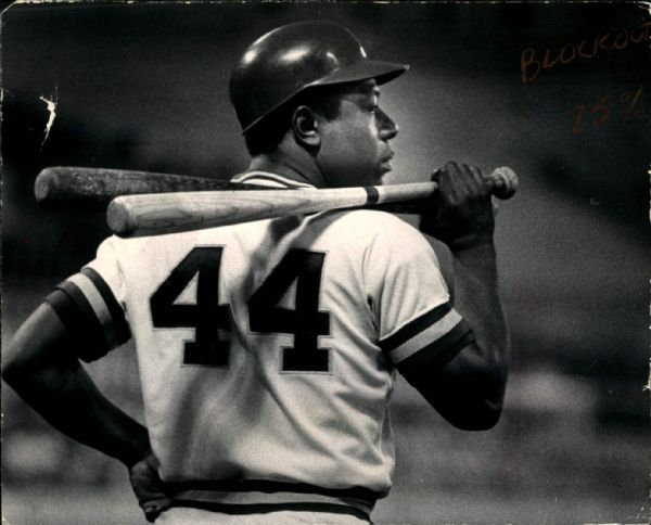 1975 Hank Aaron Milwaukee Brewers "The Sporting News Collection Archives" Original Photo (Sporting News Collection Hologram/MEARS Photo LOA)