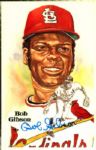 1981 Bob Gibson St. Louis Cardinals Signed Perez Steele Postcard - JSA 