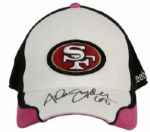 2009 Adam Snyder San Francisco 49ers Game Worn Signed Sideline Cap PSA/DNA NFL Auctions Certificate