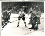 1969 Stan Mikita Tony Esposito and Henri Richard "TSN Collection Archives" Original 8" x 10" Photo (Sporting News Collection Hologram/MEARS Photo LOA)