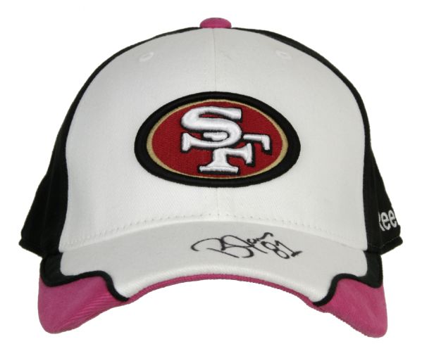 2009 Brandon Jones San Francisco 49ers Game Worn Signed Sideline Cap PSA/DNA NFL Auctions Certificate