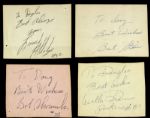 1960s Green Bay Packers Signed Cuts - Lot of 7 With Vince Lombardi Henry Jordan Bart Starr Lionel Aldridge - JSA 