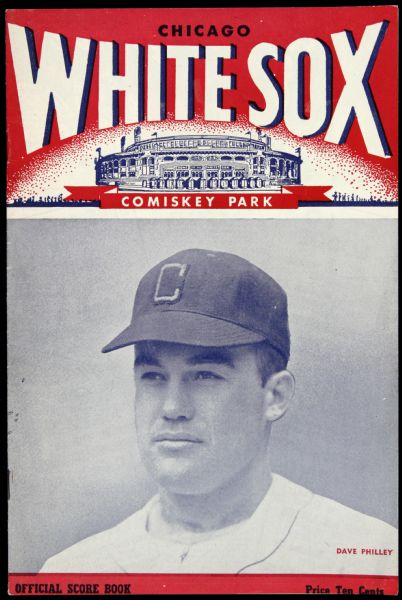 1938 Chicago White Sox vs. St. Louis Browns Official Scorecard