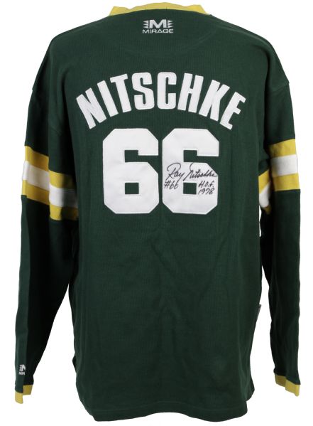 1995 Ray Nitschke Green Bay Packers Signed Jersey Sweatershirt - JSA 