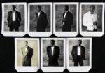 1980s - Early 90s Michael Jordan Chicago Bulls Original Test Tuxedo Photo - Lot of 7
