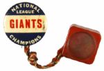 1930s New York Giants NL Champs Pinback Button with Dice