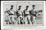 1936 Mel Ott & Ralph Terry New York Giants Illustrated Current News 19" x 12 1/2" Poster