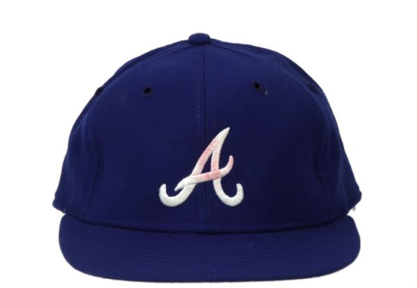 1983 Phil Niekro Atlanta Braves Game Used Cap - MEARS