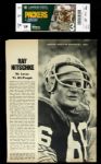 1955-68 Ray Nitschke Green Bay Packers University of Illinois Program & Magazine Collection