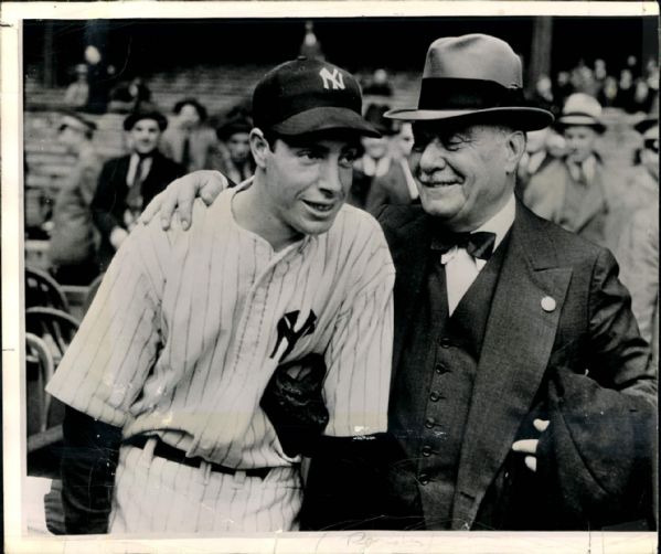 1939 Joe DiMaggio Jacob Ruppert New York Yankees "The Sporting News Collection Archives" Original Photo (Sporting News Collection Hologram/MEARS Photo LOA)