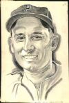 1934-60 Philadelphia Phillies The Sporting News Original Illustration Artwork (Sporting News Collection Hologram/MEARS LOA) Unique, 1:1 - Lot of 7