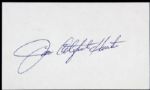 1980s Jim Catfish Hunter New York Yankees Oakland As Signed Index Card - JSA 