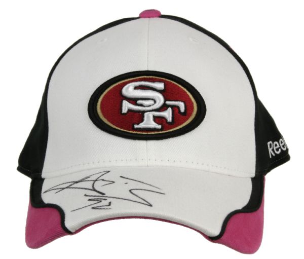 2009 Aubrayo Franklin San Francisco 49ers Game Worn Signed Sideline Cap PSA/DNA NFL Auctions Certificate