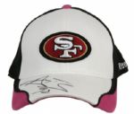 2009 Aubrayo Franklin San Francisco 49ers Game Worn Signed Sideline Cap PSA/DNA NFL Auctions Certificate