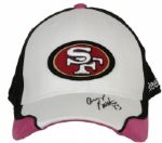 2009 Arnaz Battle San Francisco 49ers Game Worn Signed Sideline Cap PSA/DNA NFL Auctions Certificate