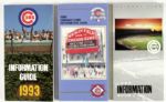 1990-93 Chicago Cubs Media Guide - Lot of 3 