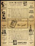 1933 Boston Braves vs. Chicago Cubs Official Scorecard