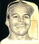 1939-76 Walter Alston Brooklyn Dodgers / Los Angeles Dodgers The Sporting News Original Illustration Artwork (Sporting News Collection Hologram/MEARS LOA) Unique, 1:1 - Lot of 7