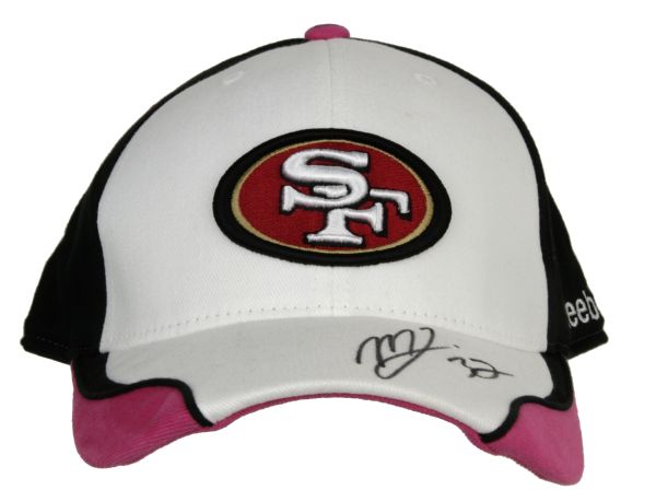 2009 Michael Lewis San Francisco 49ers Game Worn Signed Sideline Cap PSA/DNA NFL Auctions Certificate