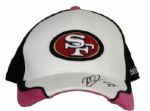 2009 Michael Lewis San Francisco 49ers Game Worn Signed Sideline Cap PSA/DNA NFL Auctions Certificate