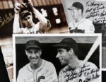 Bob Feller Cleveland Indians Signed 8" x 10" Photo - Lot of 3 With Interesting Content - JSA 