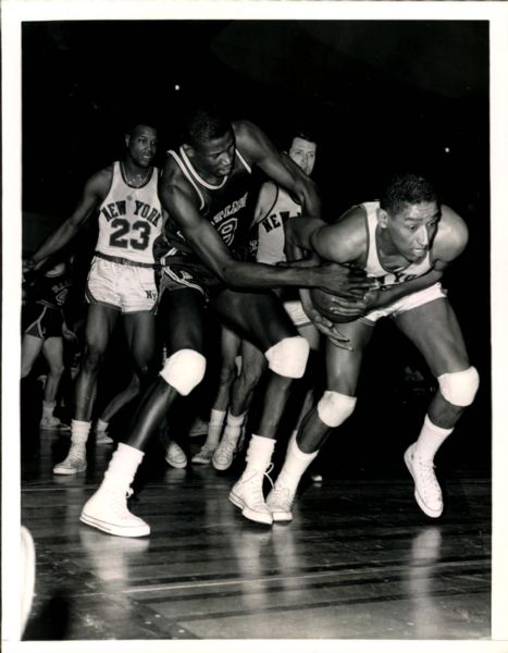 1964 Bob Boozer New York Knicks Walt Bellamy Baltimore Bullets "SPORT Magazine Collection Archives" Original Photo (MEARS Photo LOA)