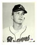 Phil Niekro Braves Signed 8x10 Photo (PSA/DNA)