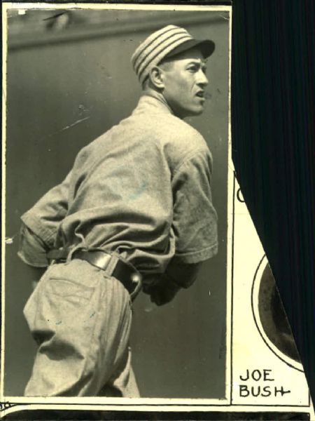 1912-14 circa "Bullet" Joe Bush Philadelphia Athletics "The Sporting News Collection Archives" Original 4" x 5.5" Photo (Sporting News Collection Hologram/MEARS Photo LOA)