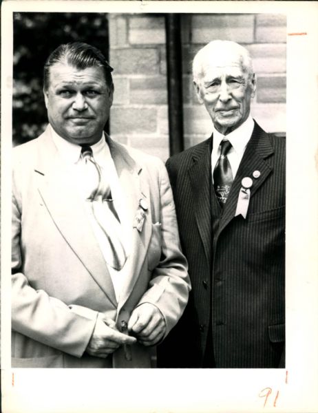 1951 Jimmie Foxx Connie Mack Hall of Fame Induction Ceremony "The Sporting News Collection Archives" Original Photo (Sporting News Collection Hologram/MEARS Photo LOA)
