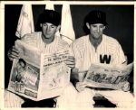 1954 Harmon Killebrew Mickey Vernon Washington Senators "The Sporting News Collection Archives" Original Photo (Sporting News Collection Hologram/MEARS Photo LOA)