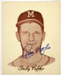 1954 Andy Pafko Milwaukee Braves Preferred Products Signed 8x10 Premium Portrait Photo - JSA