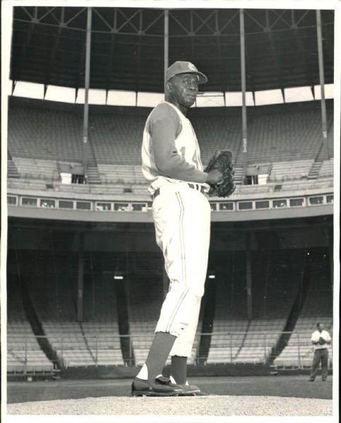 1965 Satchel Paige Kansas City Monarchs "The Sporting News Collection Archives" Original 8" x 10" Photo (Sporting News Collection Hologram/MEARS Photo LOA)