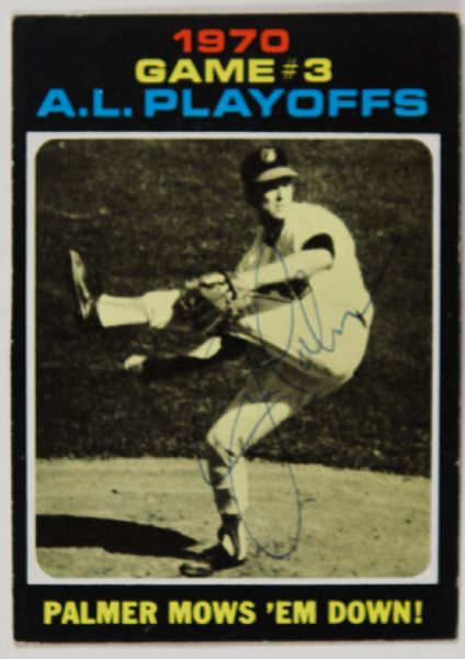 1971 Topps #197 Jim Palmer Autographed Card (JSA) Baltimore Orioles