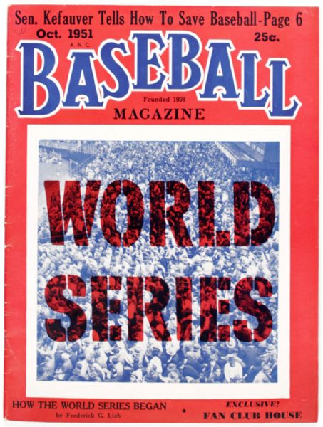 1951 Baseball Magazine Issue