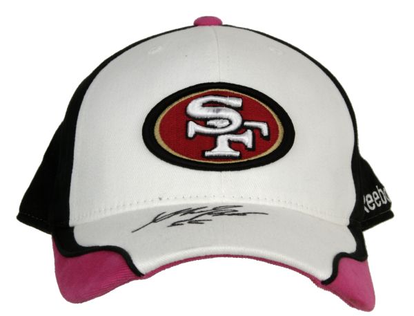 2009 Ahmad Brooks San Francisco 49ers Game Worn Signed Sideline Cap PSA/DNA NFL Auctions Certificate