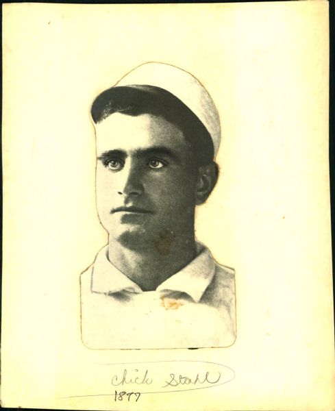 1897 Chick Stahl Boston Beaneaters "The Sporting News Collection Archives" Original Photo (Sporting News Collection Hologram/MEARS Photo LOA)